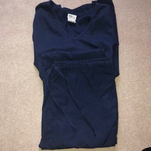 Navy blue scrub set